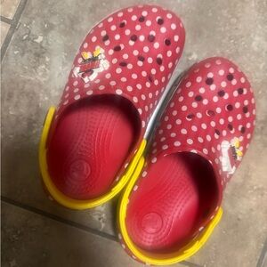 Kids Disney Red Polka light up Crocs
